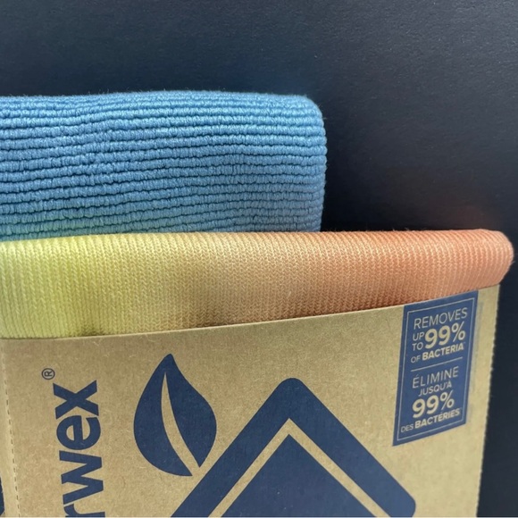 Norwex Basic Package EnviroCloth Teal w/Dark Trim + Window Cloth Multi Color New - Picture 3 of 11